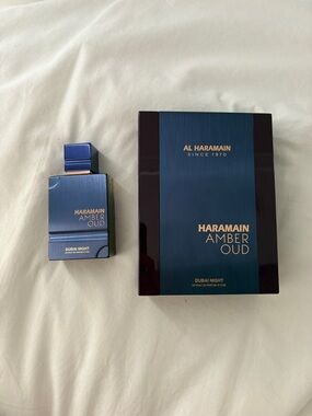 Al Haramain Amber Oud Dubai Night - Deep Blue Eau de Parfum Bottle